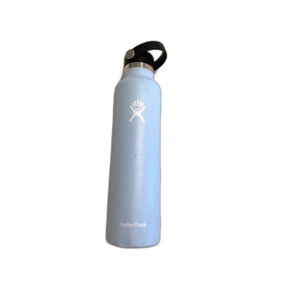 Hydroflask Frost Light Blue 24 oz Standard Mouth with Flex Cap - Picture 1 of 7